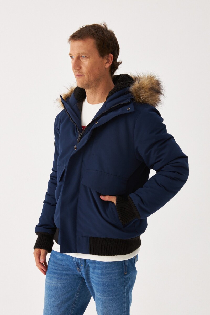 Campera Wrangler de Hombre - Jacket TEDDY - W70048NAVY - NAVY 