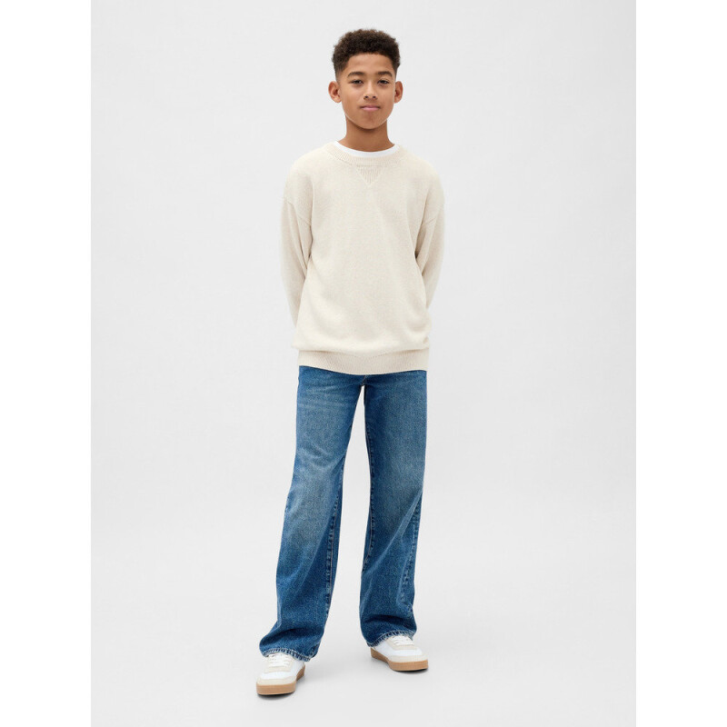 LS COTTON CREW CHINO