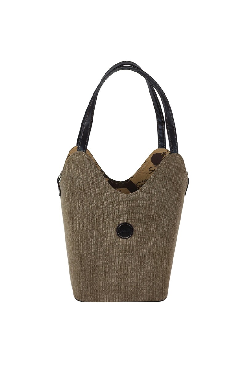 Matera canasto lona Marrón