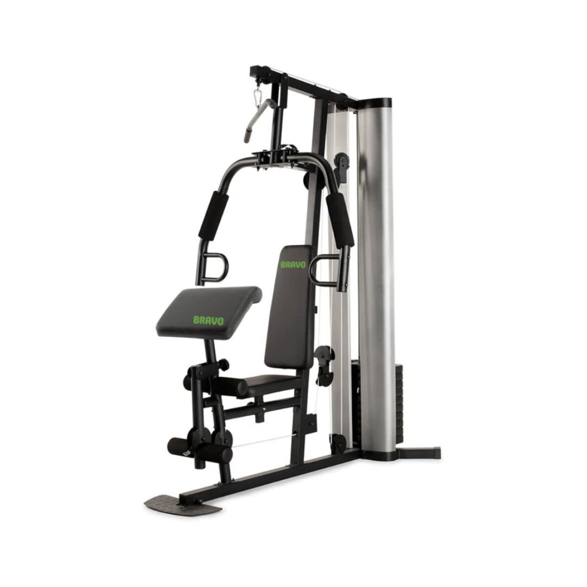 Gimnasio Multifuerza - Modelo Bravo EVO - Sistema de Poleas y 51 kg de Peso 