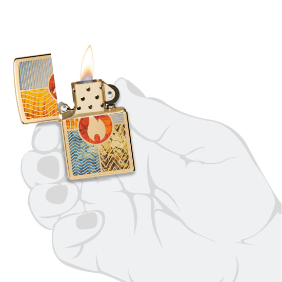 Encendedor ZIPPO 48729 C/Diseño Oro 0