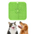 Plato Alfombra Cuadrado Lamer AntiAnsiedad Comida Perro Gato Variante Color Verde
