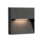 ARTEFACTO EXTERIOR DE PARED CUADRADO GALEANO 3W Luminaria de Exterior de Pared Cuadrado Galeano 3W Gris