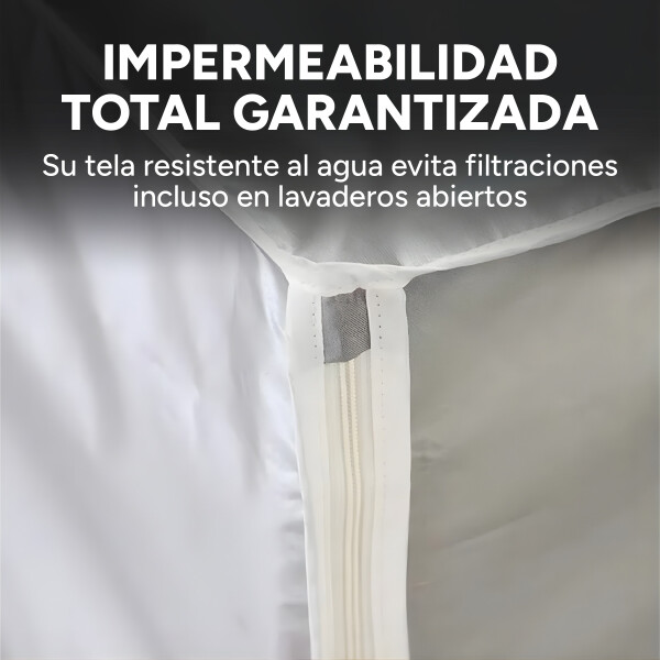 Funda Lavarropas Carga Superior Impermeable Antipolvo Color Gris