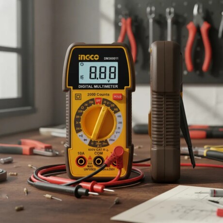 Tester Multímetro Ingco Digital 600V DM360011 Tester Multímetro Ingco Digital 600V DM360011