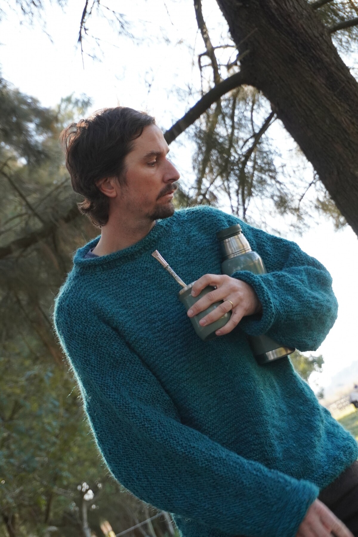 Buzo English Point Men Turquesa