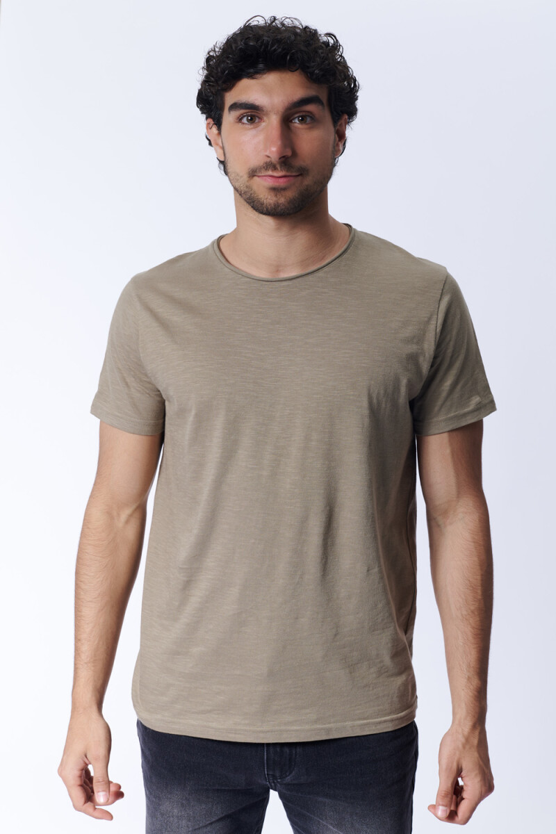 Remera slub Verde