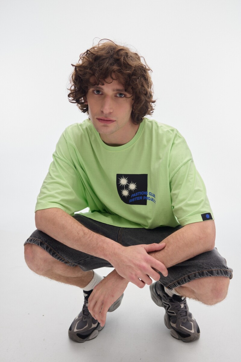 T-shirt Boxy Green
