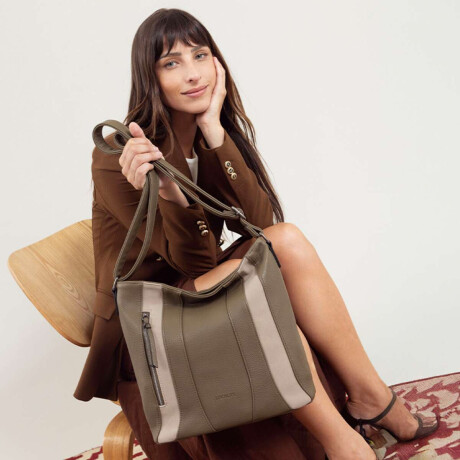 Cartera deborah Verde Militar