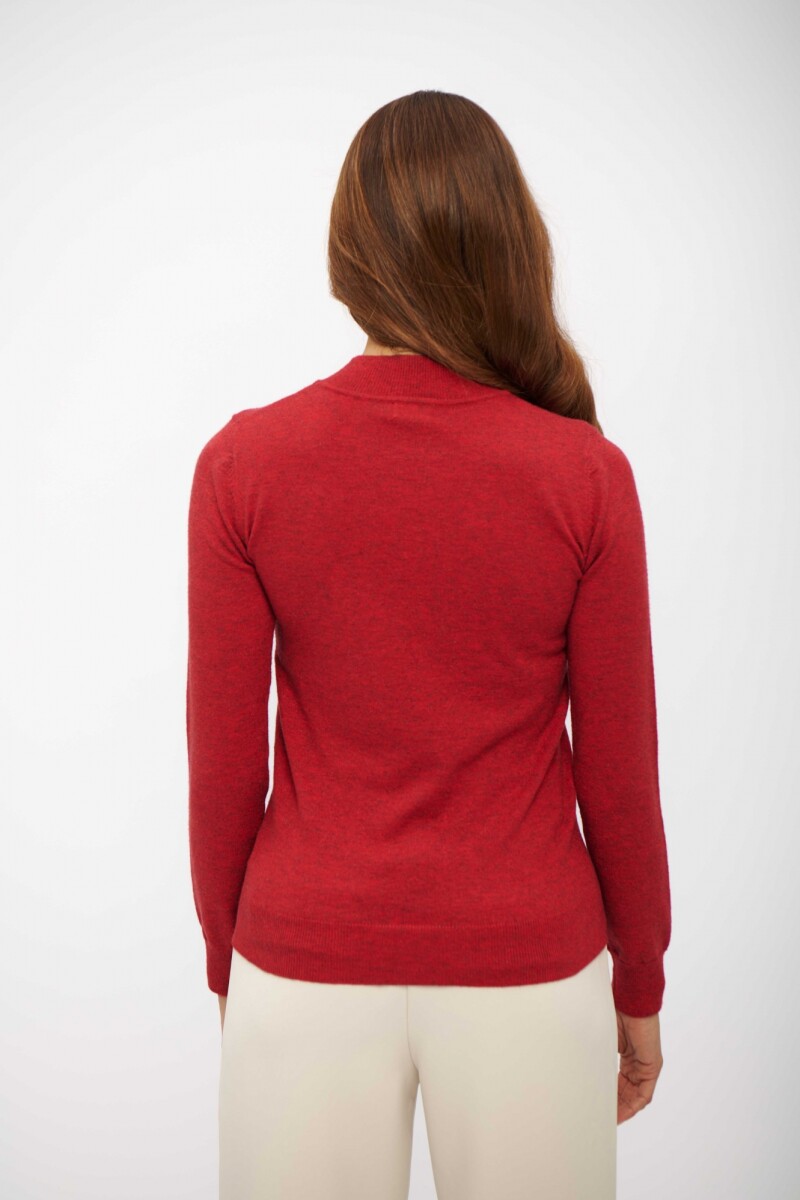 MEDIA POLERA ITALIA ROJO CEREZA