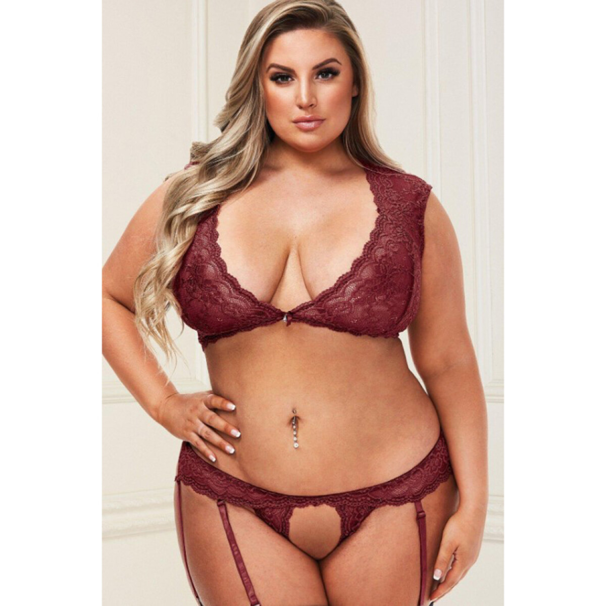 Conjunto Sexy Lace Bra Baci Queen 