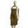 Delantal con peto, tres bolsillos, cuello y cintura ajustable Khaki