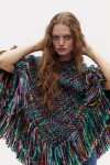 Poncho Fun en lana merino Aurora Twist