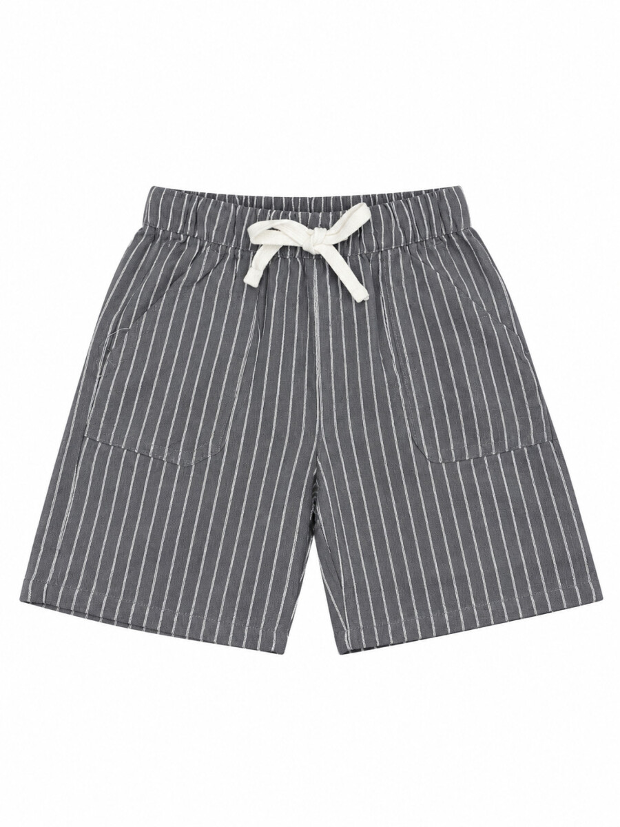 SHORT DALAN LINEN - AZUL. 
