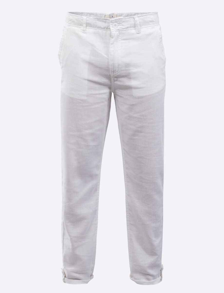 Pantalon lino crudo