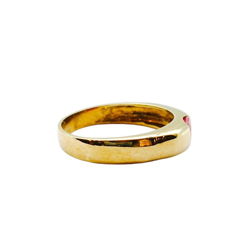 Anillo Solitario-Oro Bajo-Piedra Rubi-AN8135 conpiedra
