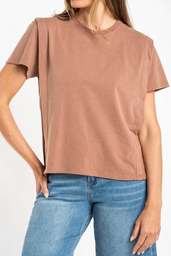 Remera Algodón Mamga Corta Vison