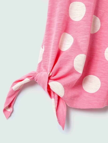 BLUSA INFANTIL ESTAMPADA ROSA