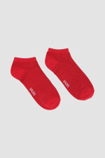 Medias cortas al tobillo en colores lisos Red