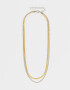 Collares Cortos De metal Collar Corto Multicadena Biplating - Combinacion Bicolor
