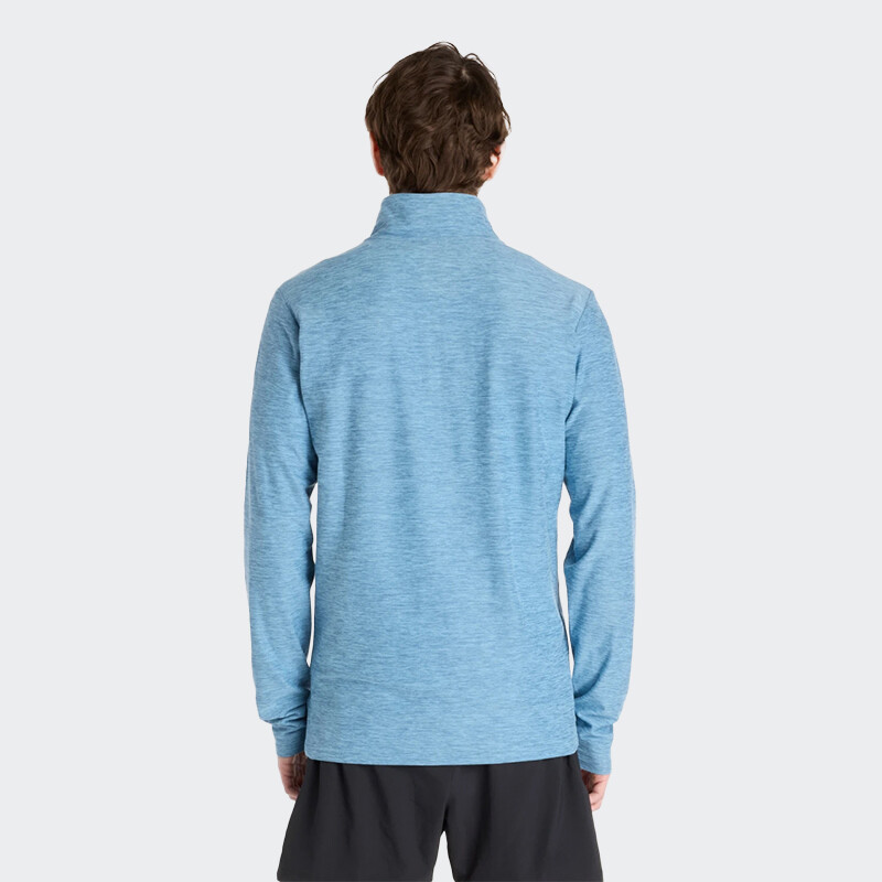 Buzo New Balance Space Dye 1/4 Zip Azul