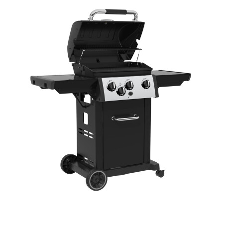 BARBACOA A GAS ACERO-INOXIDABLE NEGRO ROYAL 340