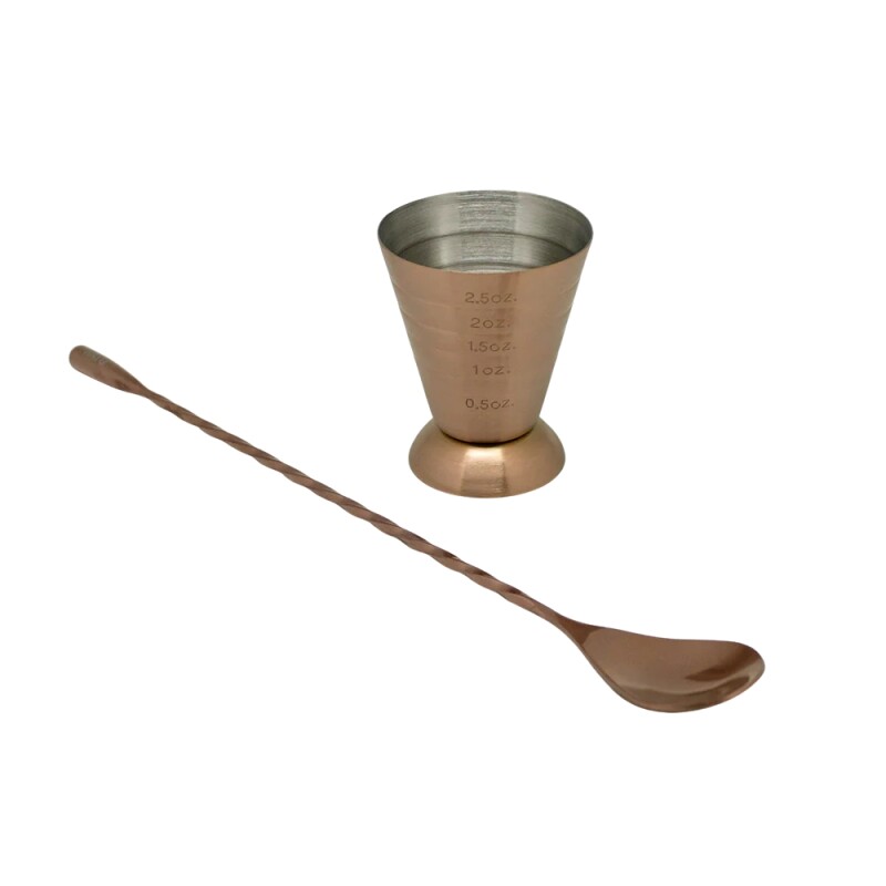 Wayu Set Medidor Y Cuchara Copper Line Wayu Set Medidor Y Cuchara Copper Line
