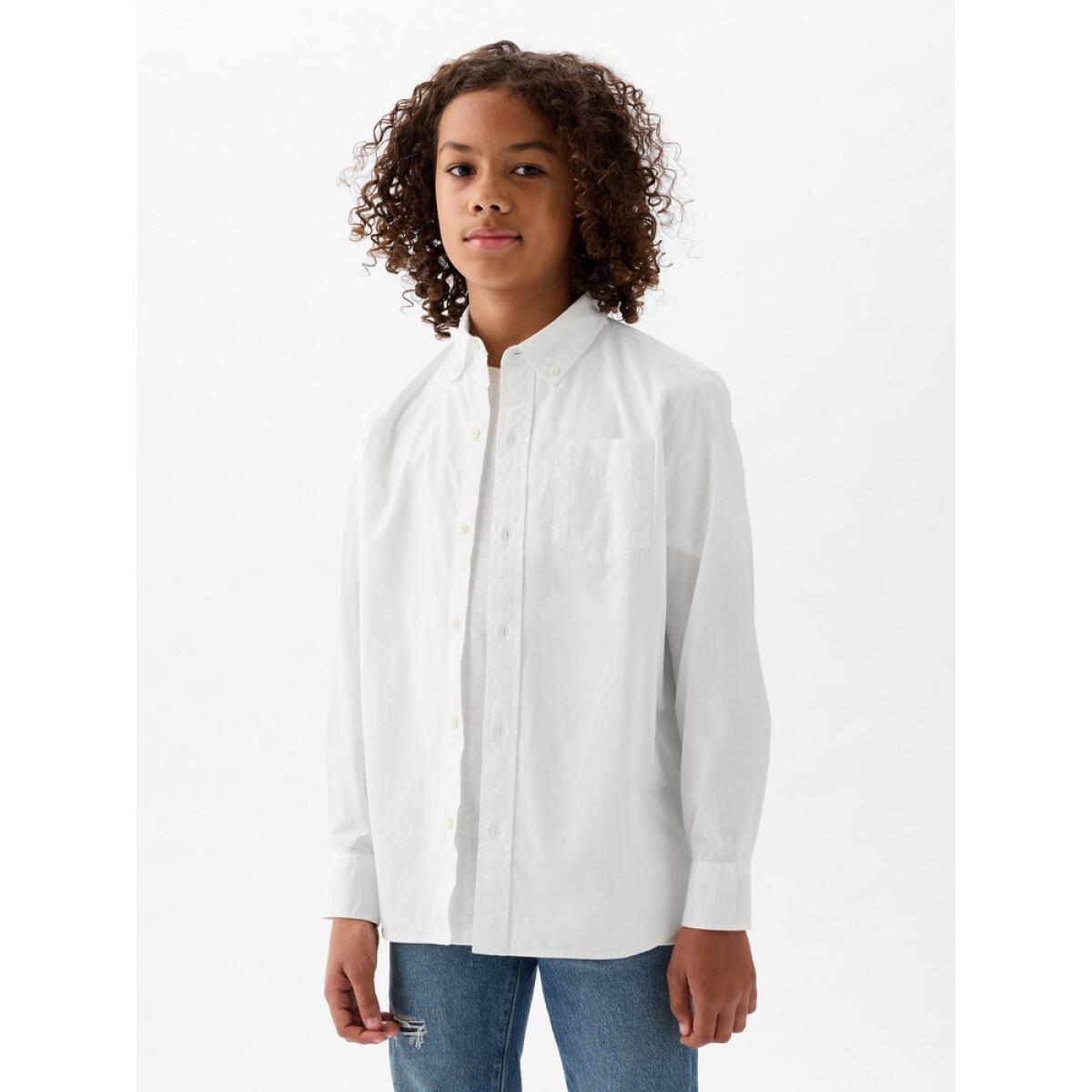 LS POPLIN - OPTIC WHITE 