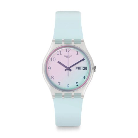Reloj Swatch Ultraciel para mujer de silicona GE713 Blanco