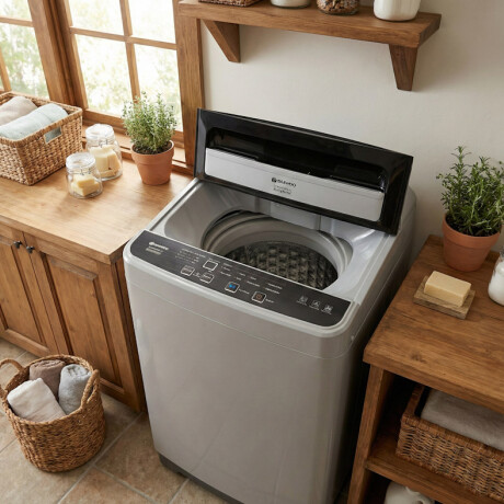 Lavarropas carga superior 4,5kg Daewoo | Color gris Lavarropas carga superior 4,5kg Daewoo | Color gris