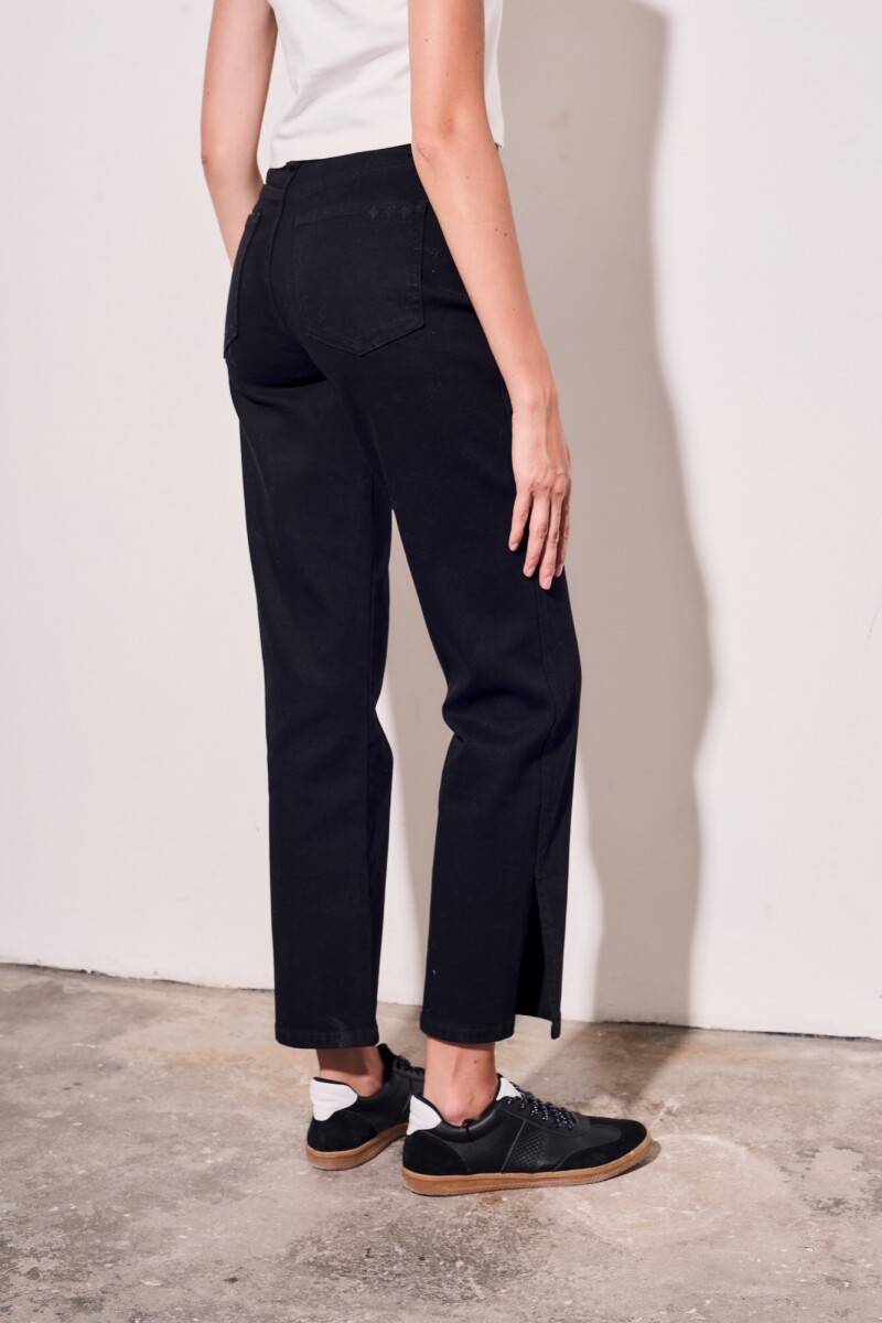 Jean Botones Negro Negro