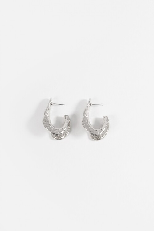 Aros texture huecos plateado