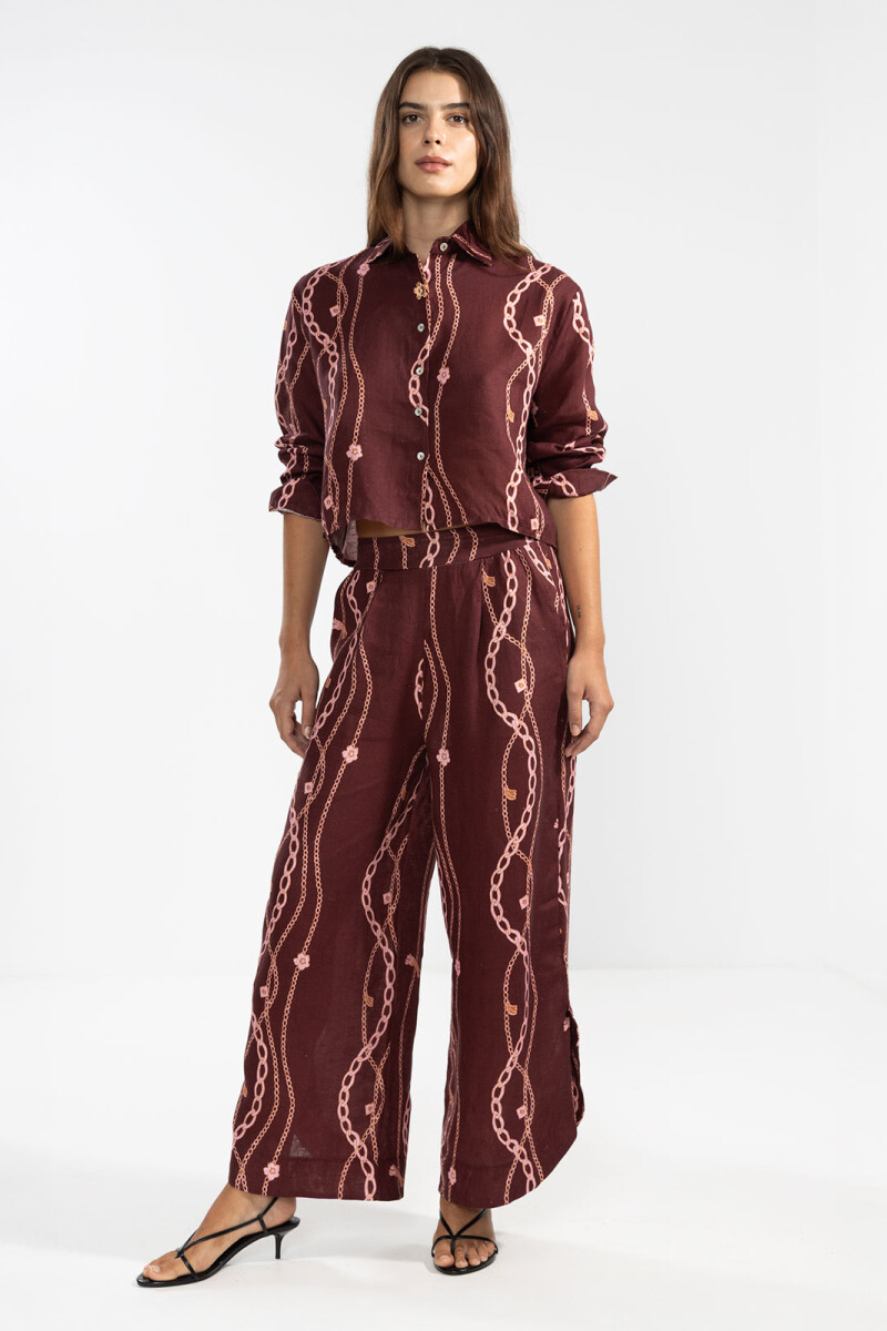 VALE PANTS Chain Gang Merlot