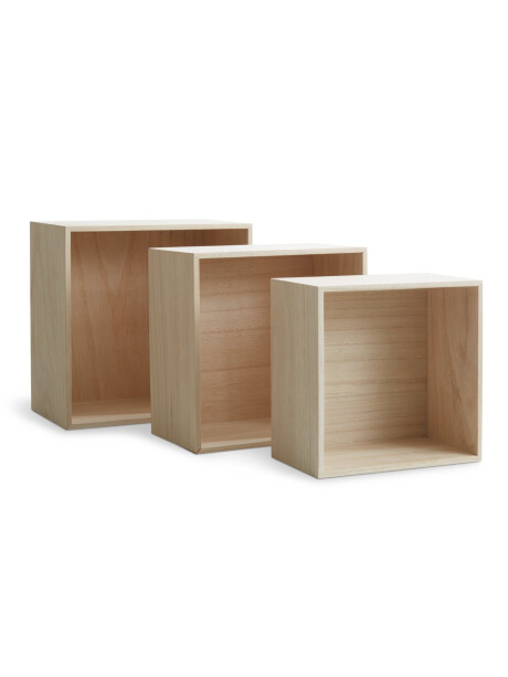 Estante pared ILBRO 3 unidades natural Estante pared ILBRO 3 unidades natural