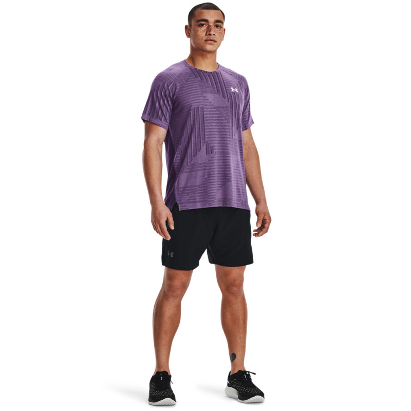 UA LAUNCH PRO 2n1 7'' SHORTS-BLU BLK-001