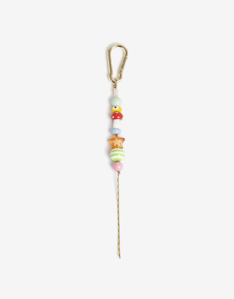 Llavero Y Bag Charm Beads - Combinacion Bicolor 