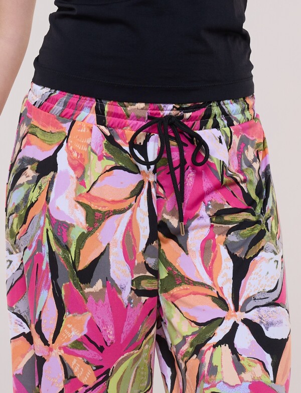 Pantalon Flores MULTI/ROSA