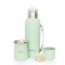 Set De Termo 1 Litro Y Mate Diseño Clásico brio Acero Inox Menta