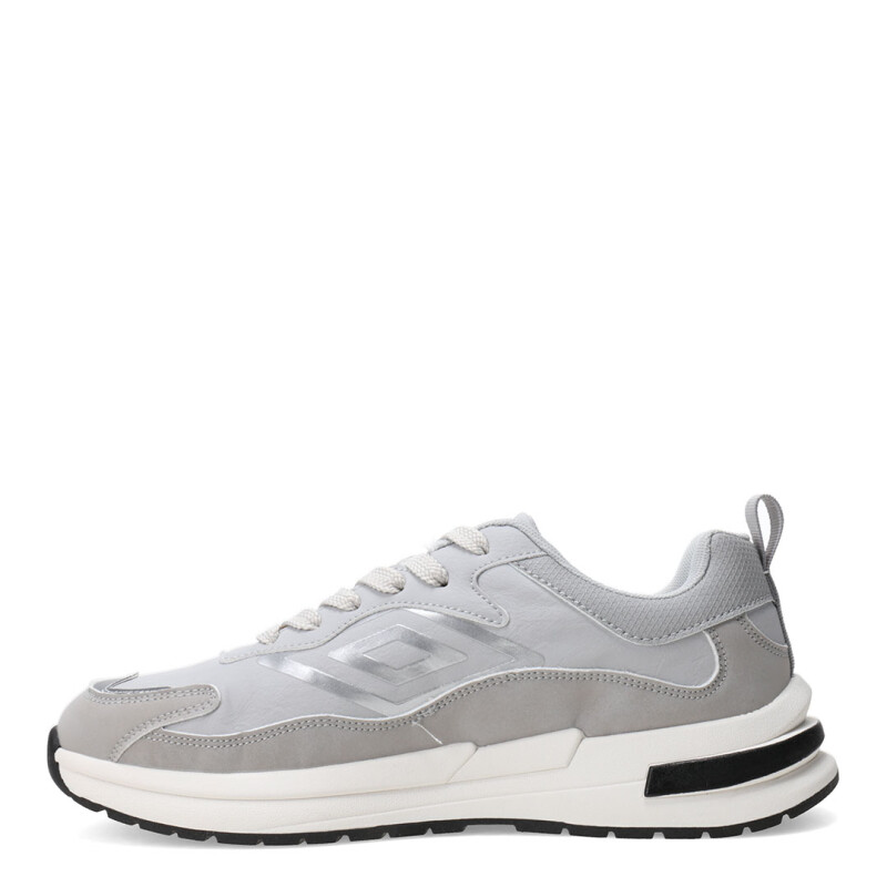 Championes de Hombre Umbro Refine Gris - Blanco