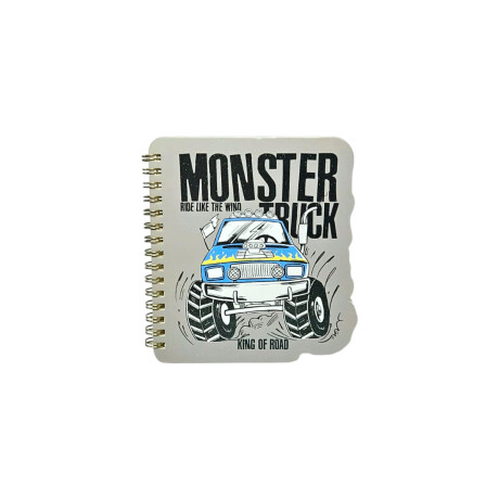Cuaderno 13x18cm Monster Car Verde