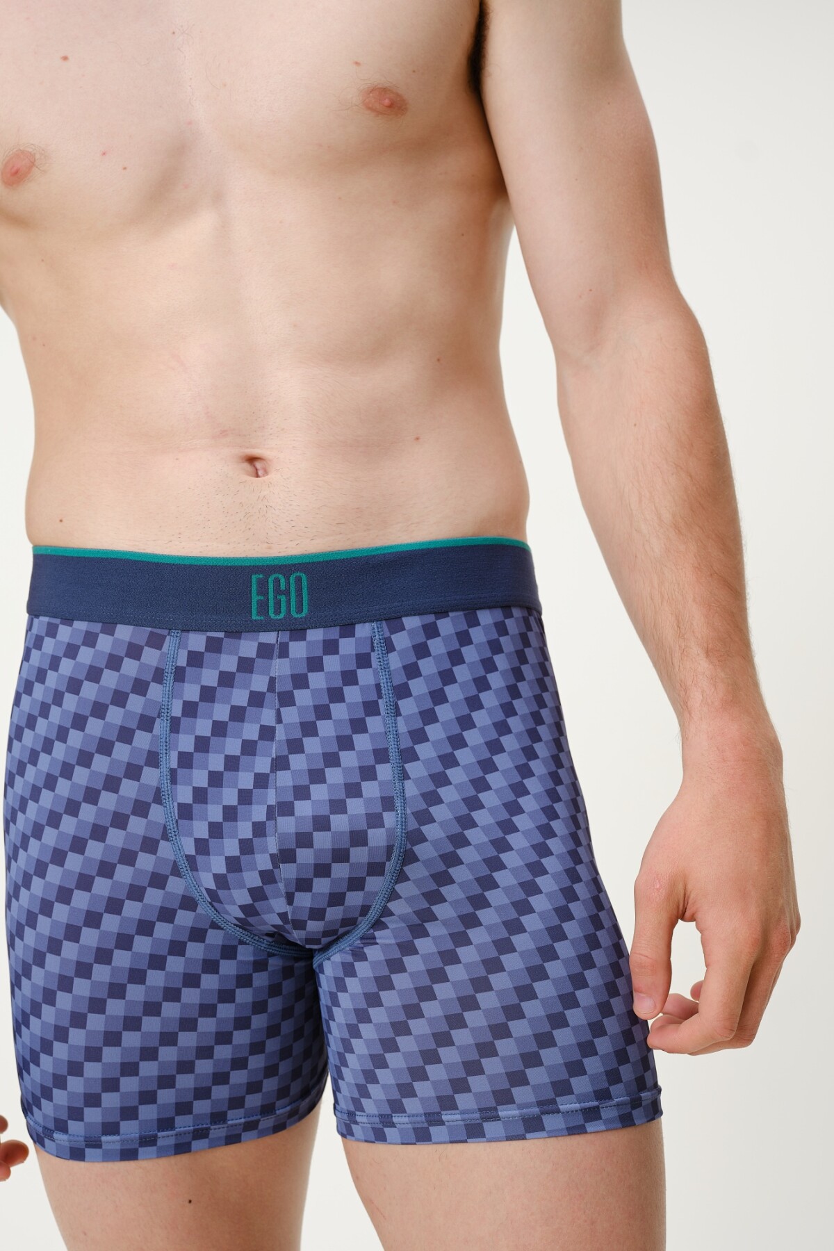 Boxer Active Azul Cuadrillé