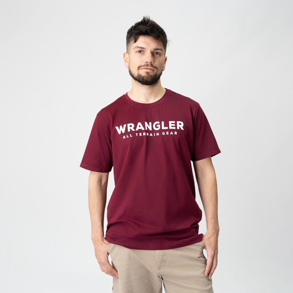 Remera Wrangler de Hombre - WOODS - WM5659URPR - Sin color 