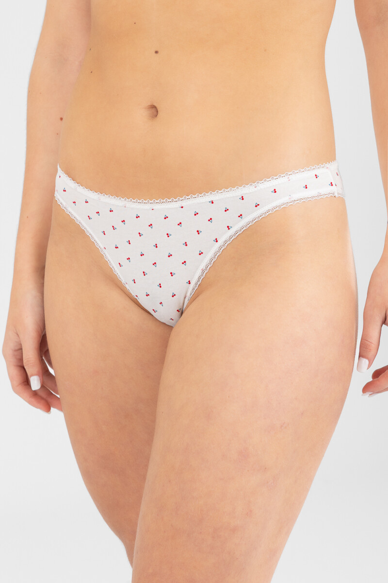 Bikini geranio - Blanco 