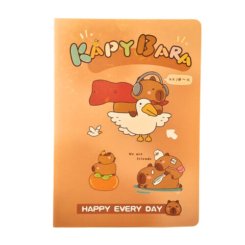 Cuaderno a rayas capibara 30 hojas Cuaderno A Rayas Capibara 30 Hojas
