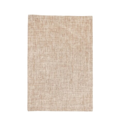 INDIVIDUAL RECT LINO BEIGE JASPEADO 30X45CM Unica