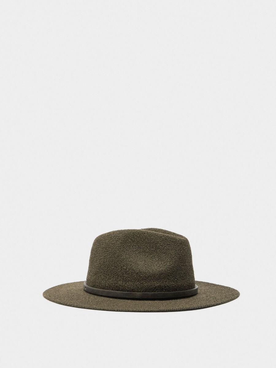 Sombrero De Punto Cinturones Con Hebillas caqui