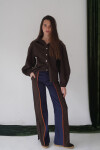 Tweed Pants Azul / Tweed Chocolate