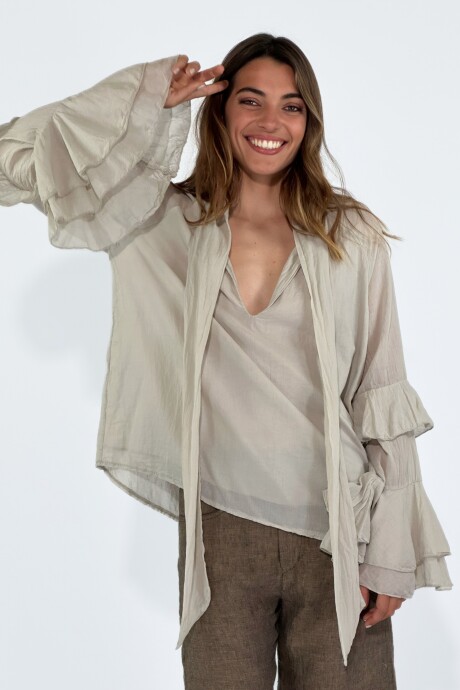 CAMISA CETARA Beige