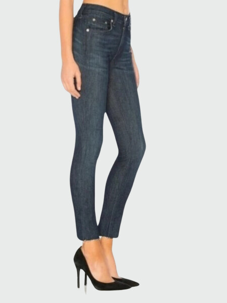 Jean elastizado con bolsillos, Tonal Rive Azul