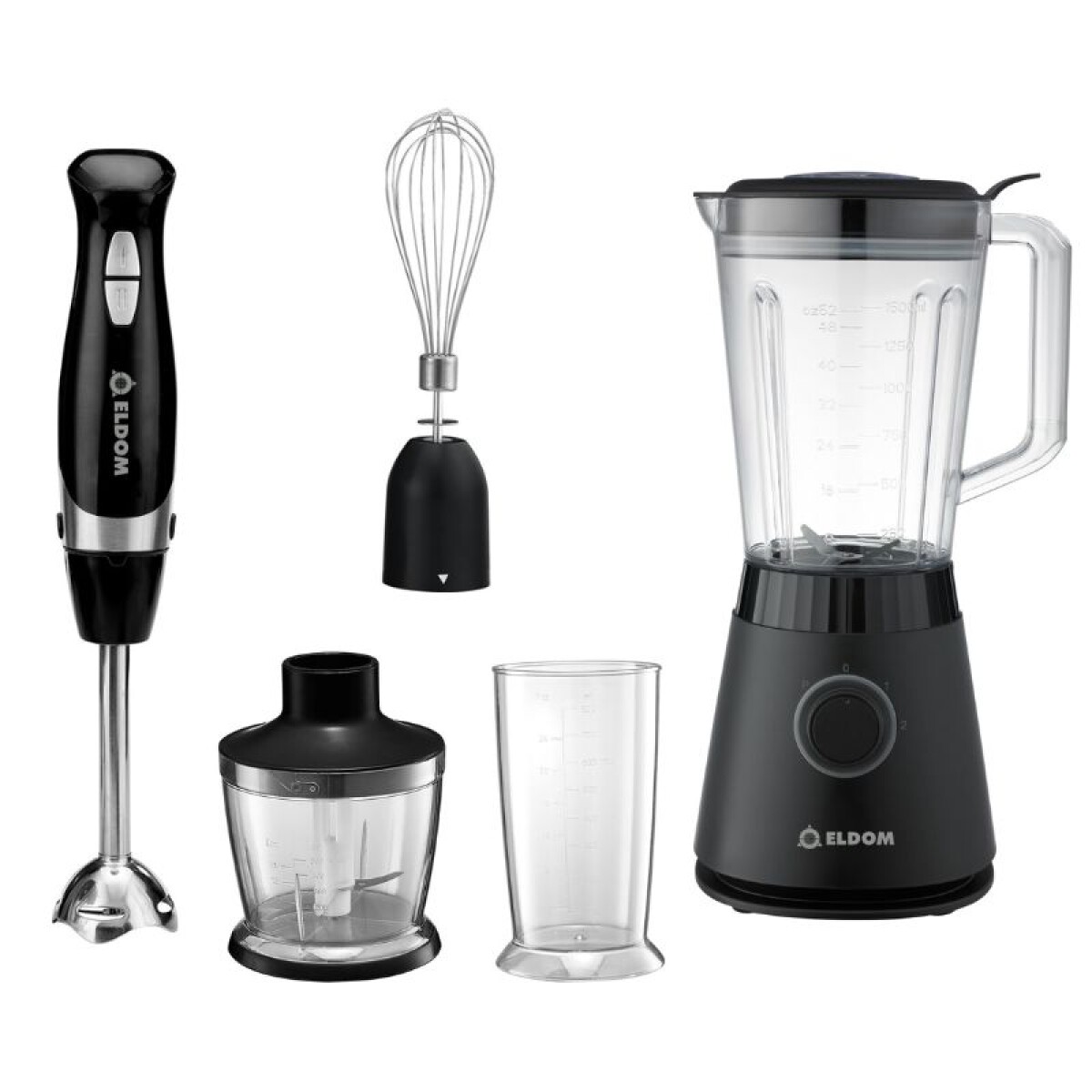 COMBO MULTIMIXER 4 EN 1 + LICUADORA 3 VELOCIDADES 